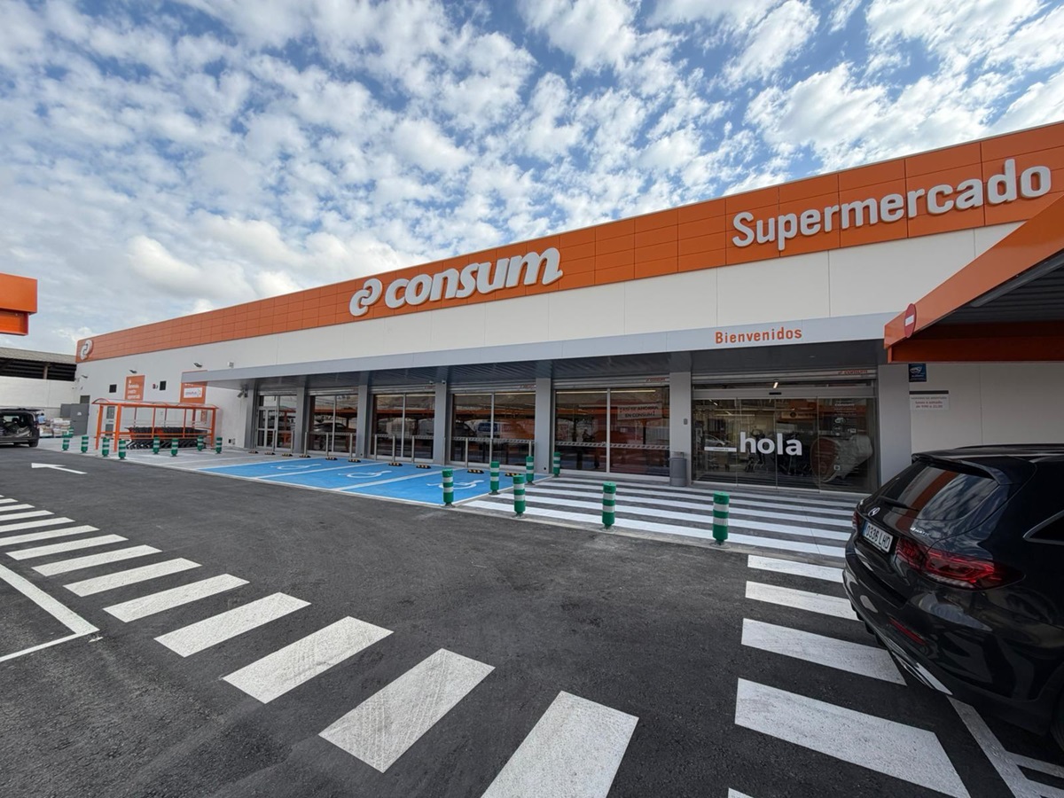 Foto fachada supermercado Consum Cox, Alicante