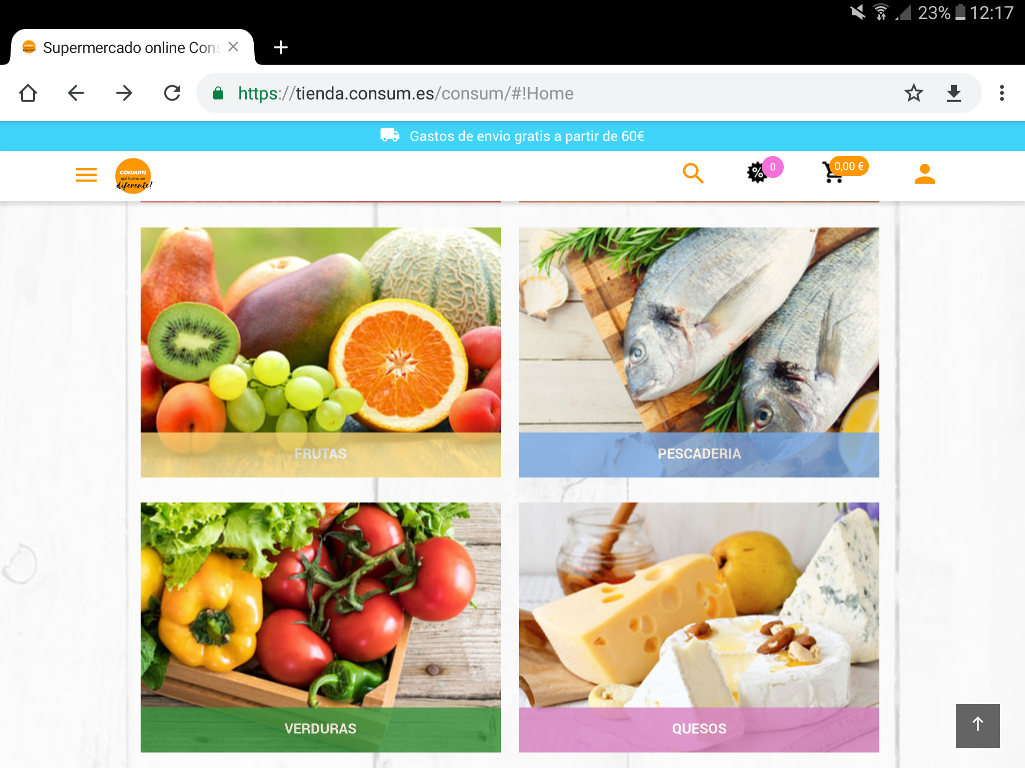 La tenda online de Consum continua la seua expan