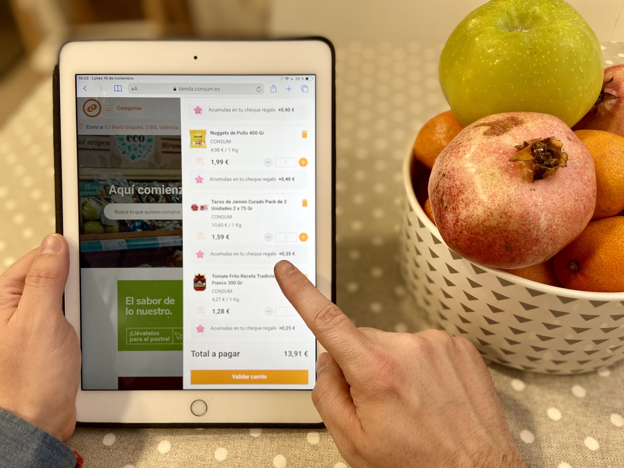Consum amplia la seua tenda online a m&eacute;s poblac